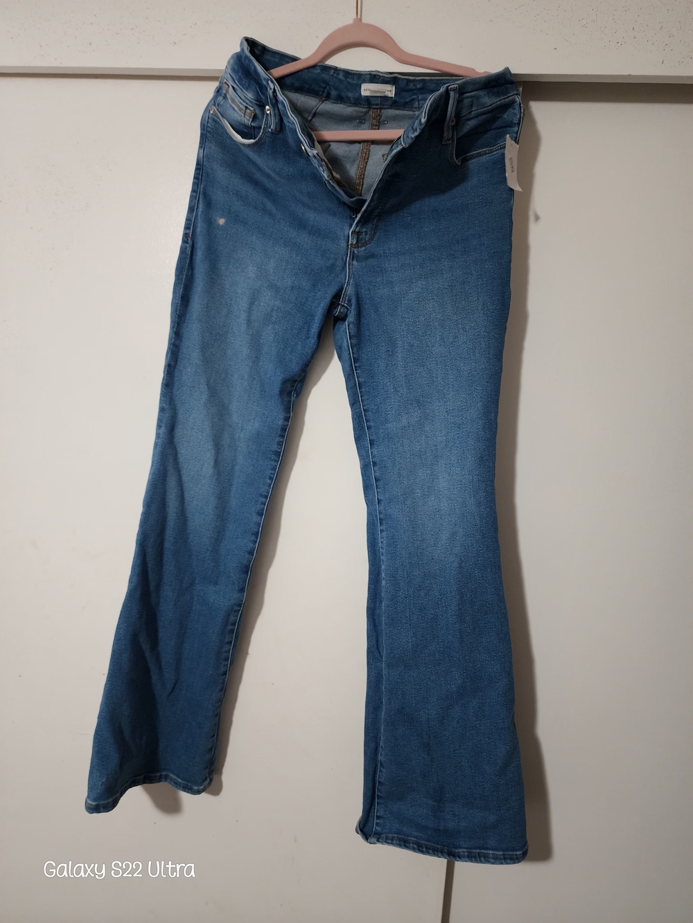 Good American Light Blue Bootcut Jeans